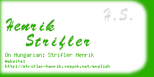 henrik strifler business card